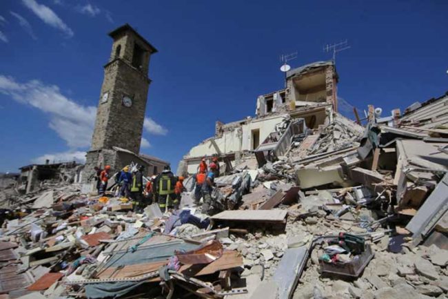 Terremoto Aree Contaminate