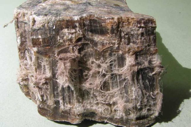 Serpentinite contenente amianto
