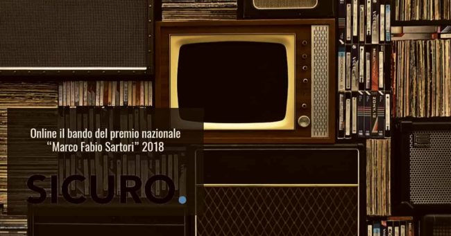 Online il bando del premio nazionale “Marco Fabio Sartori” 2018